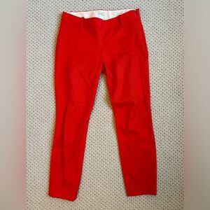 J. Crew Minnie Pant • Red • Size 0